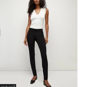 Veronica Beard Size 2 Black Scuba Legging